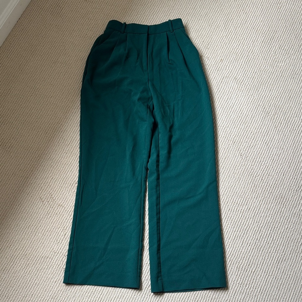 Curve Love A&F Sloane Tailored Wide Leg Pant